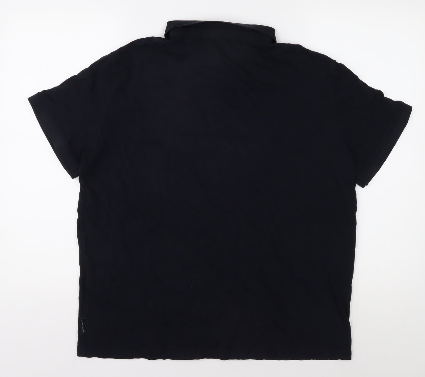 Armani Exchange Men's Black Polo Shirt XL 100% Cotton
