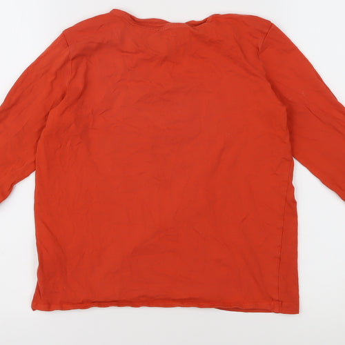 Lands' End Boys Red Graphic Print Long Sleeve T-Shirt L
