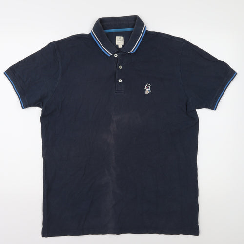 Jack Wills Men's Blue Polo Shirt L