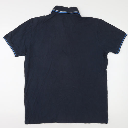 Jack Wills Men's Blue Polo Shirt L