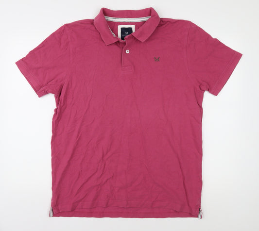 Crew Clothing Company Men's Pink XL Polo Shirt