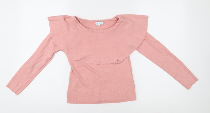 Blue Vanilla Women's Pink Pullover Jumper - Size S