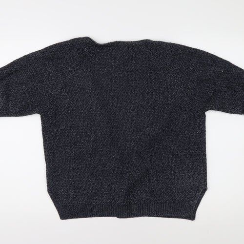 FatFace Women's Black Cardigan, Size 12, V-Neck