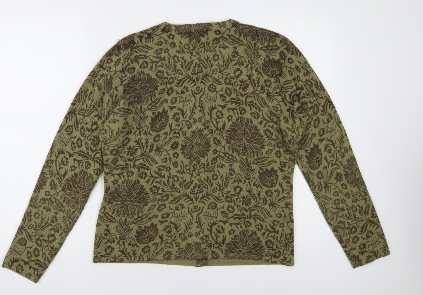 Kenar Women’s Green Floral Cardigan, Size L