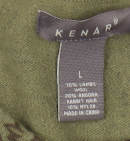 Kenar Women’s Green Floral Cardigan, Size L
