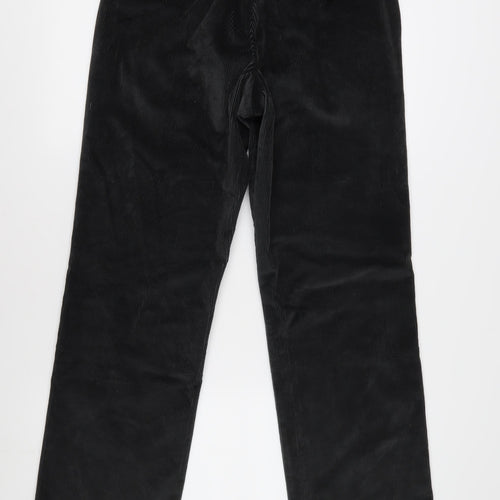 M&S Men's Black Corduroy Trousers Size 32