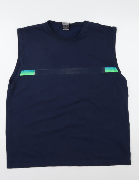 Nike Men's Blue XL Dri-FIT Tank Top