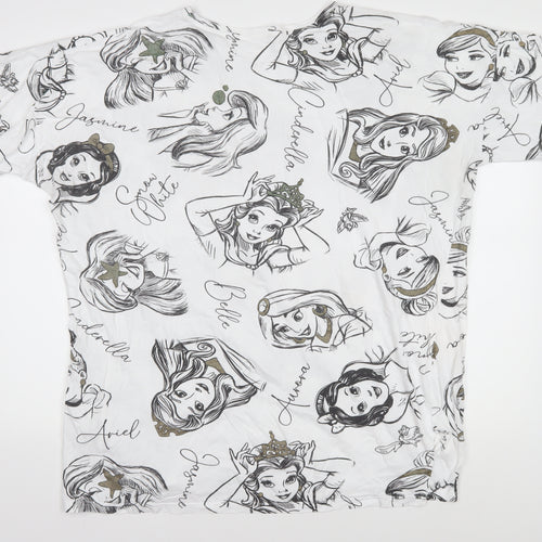 Disney Princess Women's White T-Shirt Size 20-22