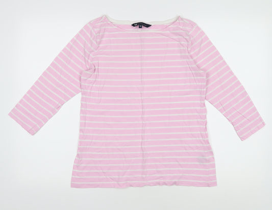 Crew Clothing Women Pink Striped Tunic Size 12