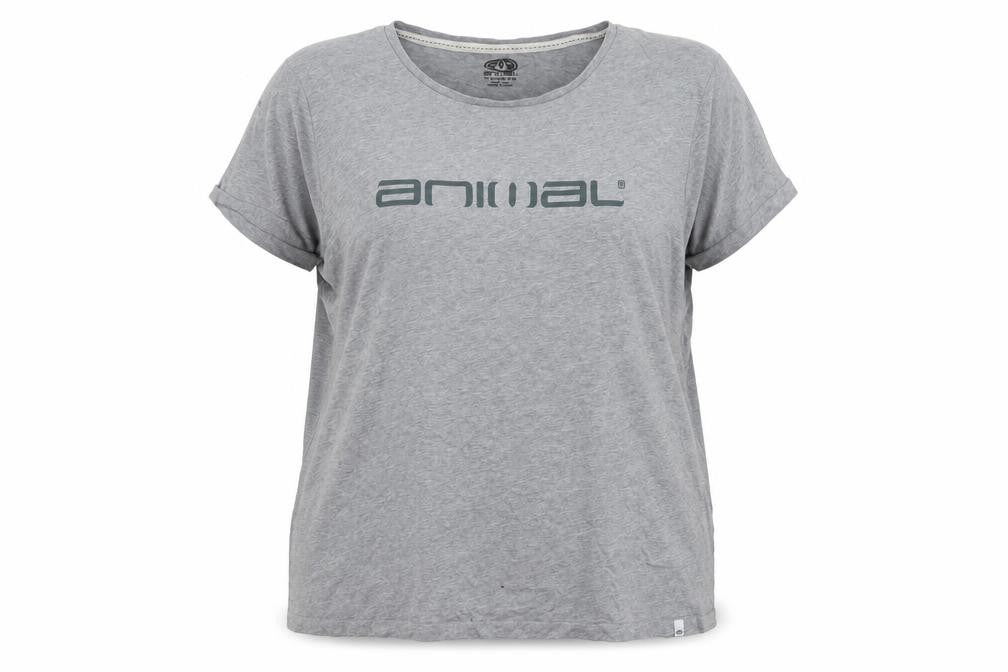 Animal Women's Grey Casual T-Shirt Size 22
