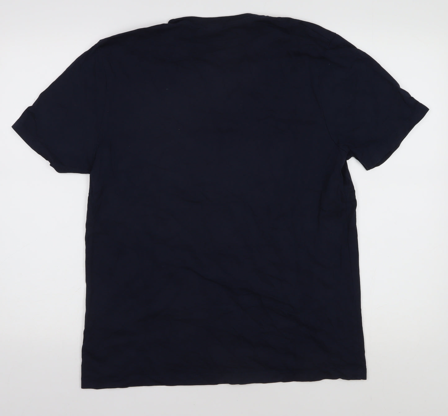 Kin Men's Medium Blue Graphic Print T-Shirt Cotton