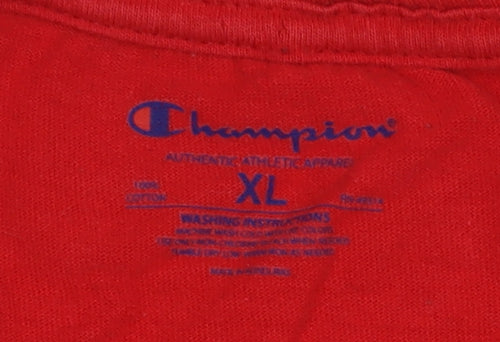 Champion Men's Red XL Graphic Sports T-Shirt