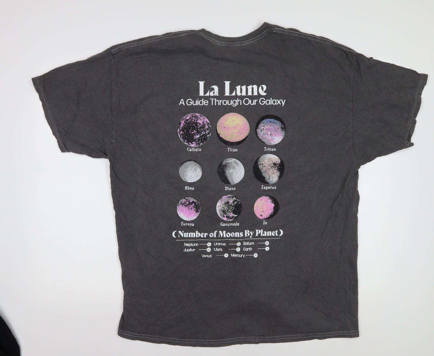 Urban Outfitters Men's Black Moon Graphic T-Shirt L