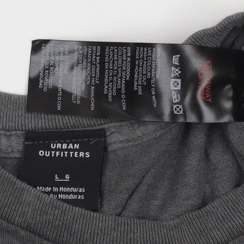 Urban Outfitters Men's Black Moon Graphic T-Shirt L