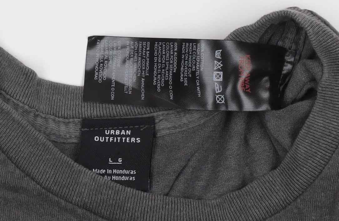 Urban Outfitters Men's Black Moon Graphic T-Shirt L