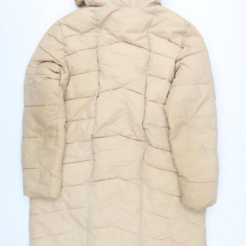 Soyaconcept Womens Beige Hooded Puffer Coat XL
