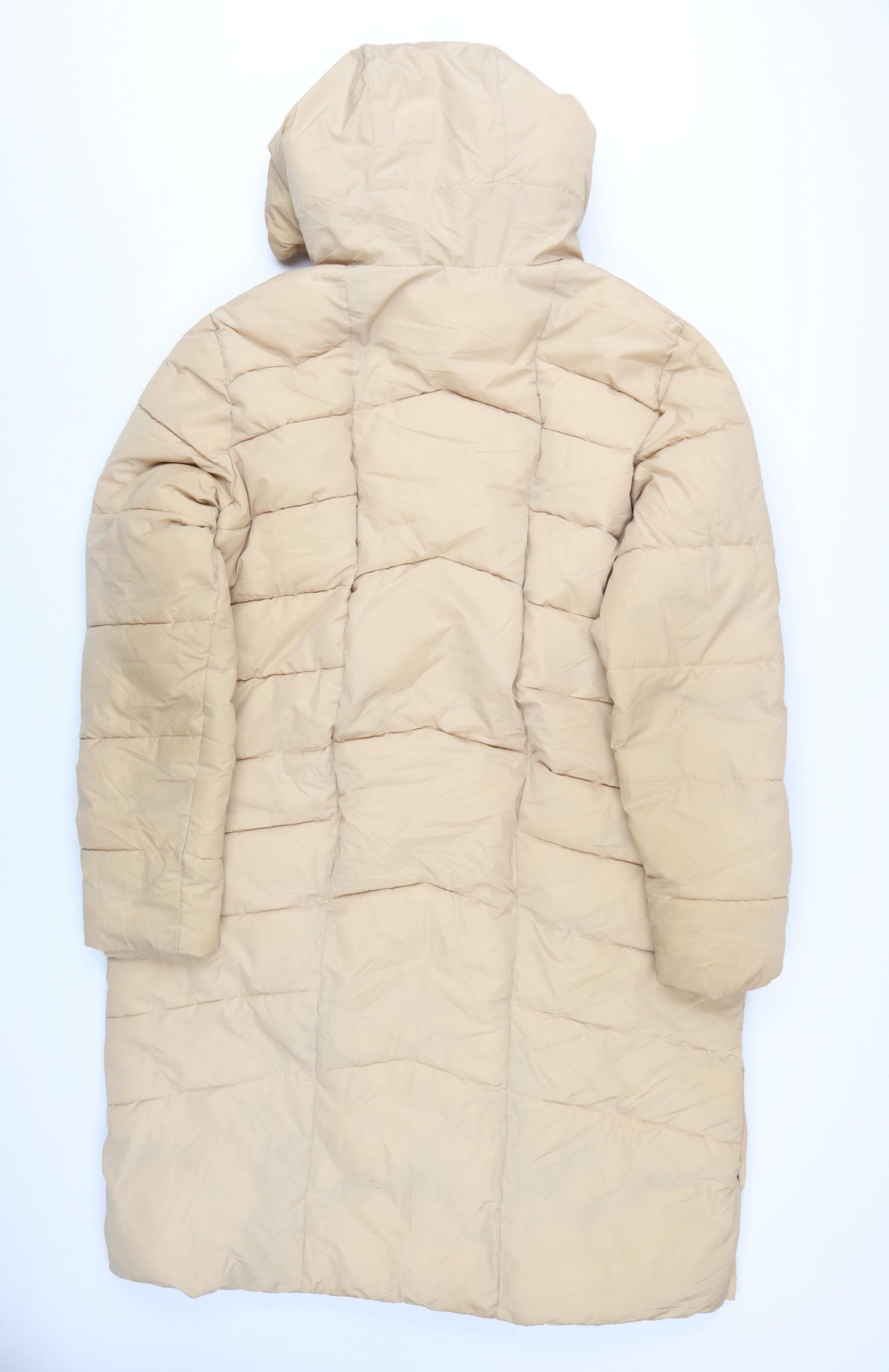 Soyaconcept Womens Beige Hooded Puffer Coat XL