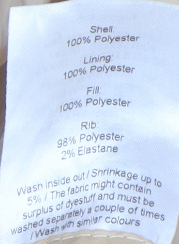 Soyaconcept Womens Beige Hooded Puffer Coat XL