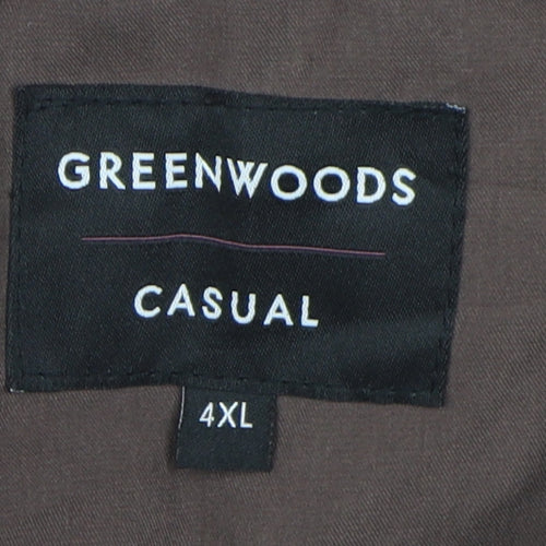 Greenwoods Men's Brown 4XL Casual Coat