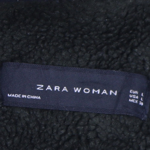 Zara Woman Green Parka Coat with Hood