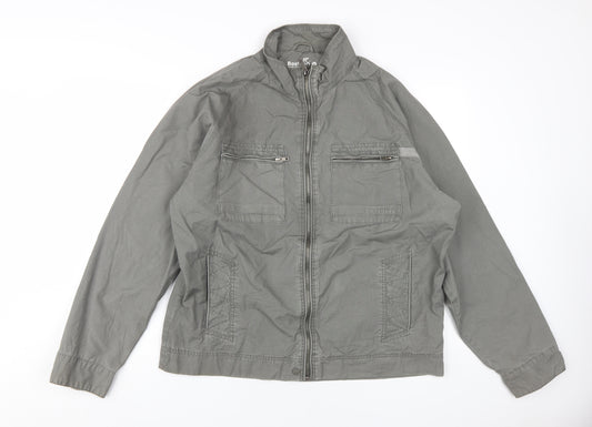 Boxfresh Men's Grey 2XL Windbreaker Jacket