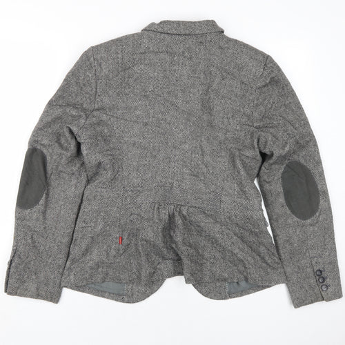 Collection by Jackpot Women’s Grey Herringbone Blazer