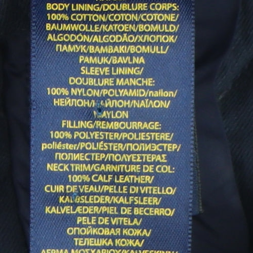 Polo Ralph Lauren Men's Blue Quilted Jacket Size S