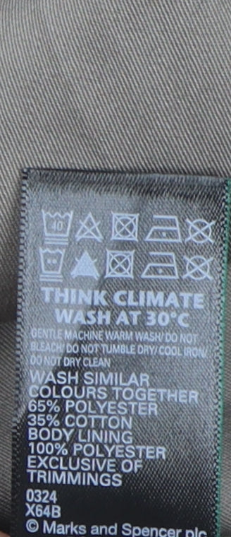 Marks and Spencer Men's Beige 2XL Trench Coat