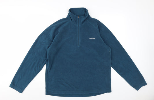 Craghoppers Men's Blue Fleece 1/4 Zip Sweatshirt M