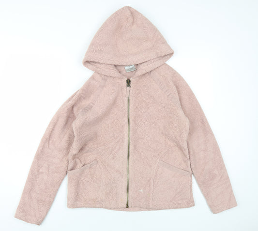 Next Women's Pink Hooded Jacket - Size 12, Casual Style