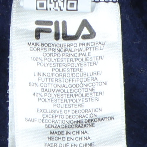 FILA Unisex Blue Pullover Hoodie XL