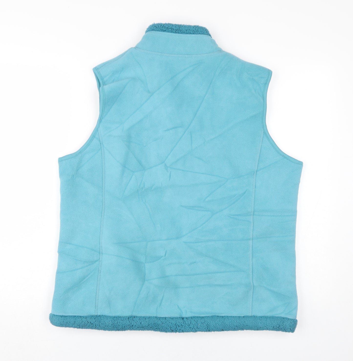 TIGI Women's Blue Waistcoat Size 14 Sleeveless Fleece