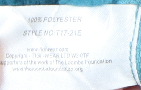 TIGI Women's Blue Waistcoat Size 14 Sleeveless Fleece