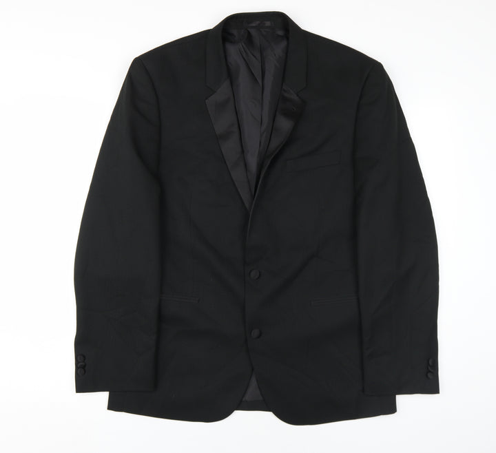 Taylor & Wright Men's Black Tuxedo Regular Fit Blazer 40R