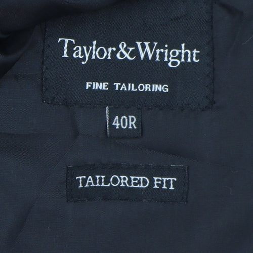 Taylor & Wright Men's Black Tuxedo Regular Fit Blazer 40R