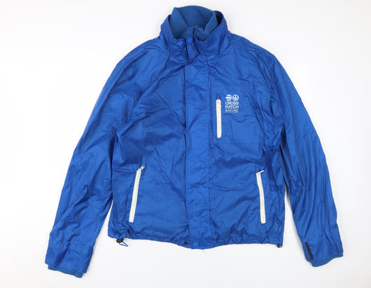 Crosshatch Men's Blue XL Windbreaker Jacket