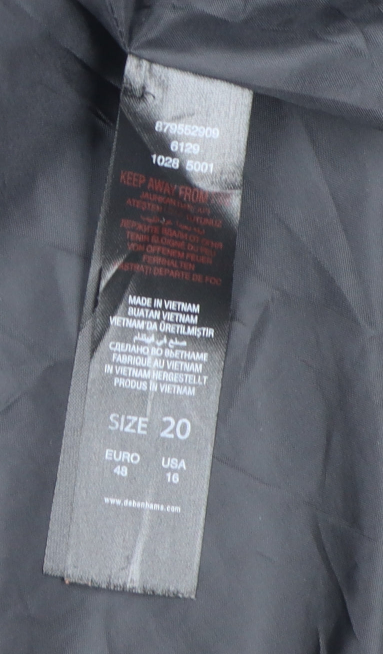 Debenhams Women's Grey Trench Coat Size 20