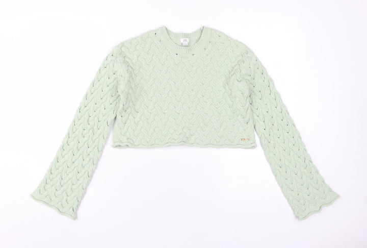 River Island Girls Green Pullover Jumper 13-14 Years