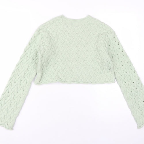 River Island Girls Green Pullover Jumper 13-14 Years