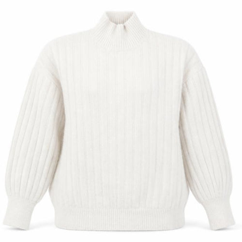 Jessica Simpson Women's Ivory Knit Jumper, S, High Neck