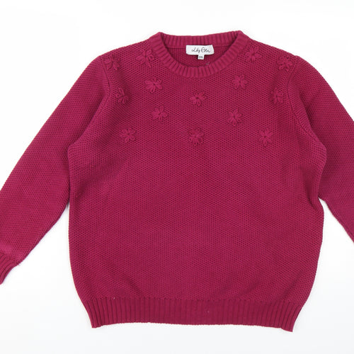 Lily Eva Women's Purple 2XL Pullover Jumper