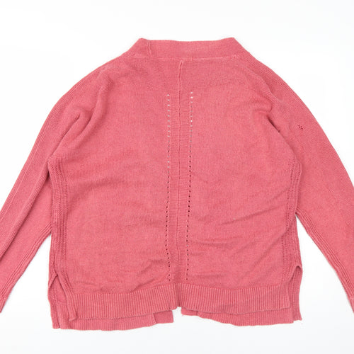 White Stuff Women's Pink Cardigan UK 18, Relaxed Fit