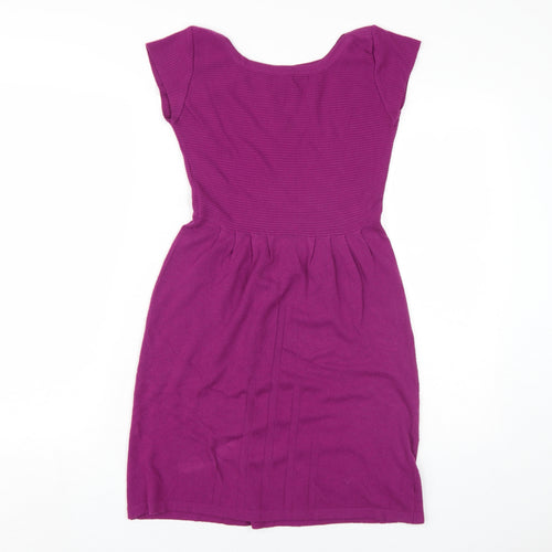 Porta Fortuna Women's Purple L/XL Knit Dress