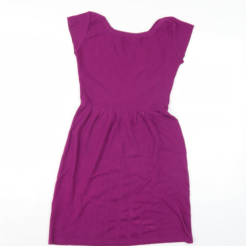 Porta Fortuna Women's Purple L/XL Knit Dress