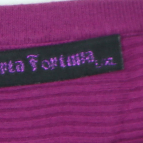 Porta Fortuna Women's Purple L/XL Knit Dress