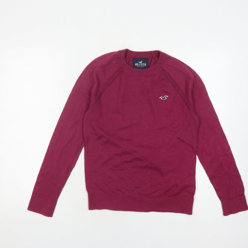 Hollister Women's XS Red Knit Pullover Jumper