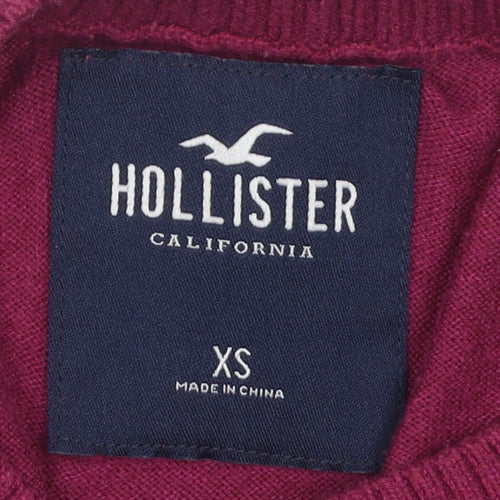 Hollister Women's XS Red Knit Pullover Jumper