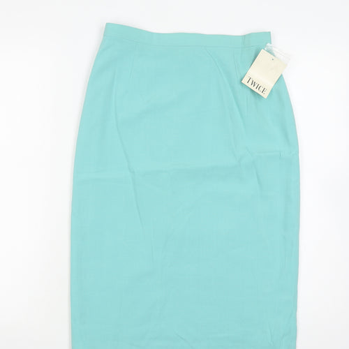 Twice Women's Green Pencil Skirt Size 10