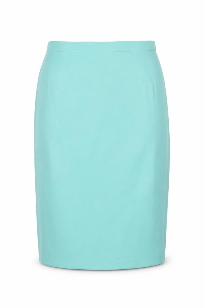 Front view of Twice Women's Green Pencil Skirt, size 10