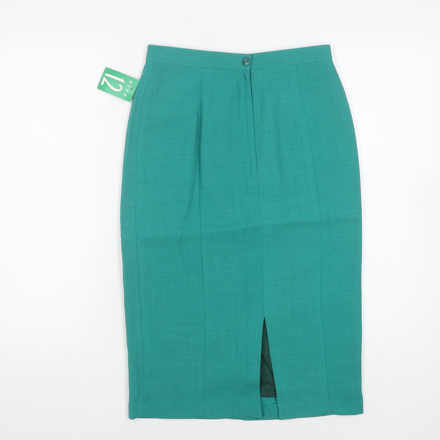 Perrie Women's Green Midi Pencil Skirt Size 12